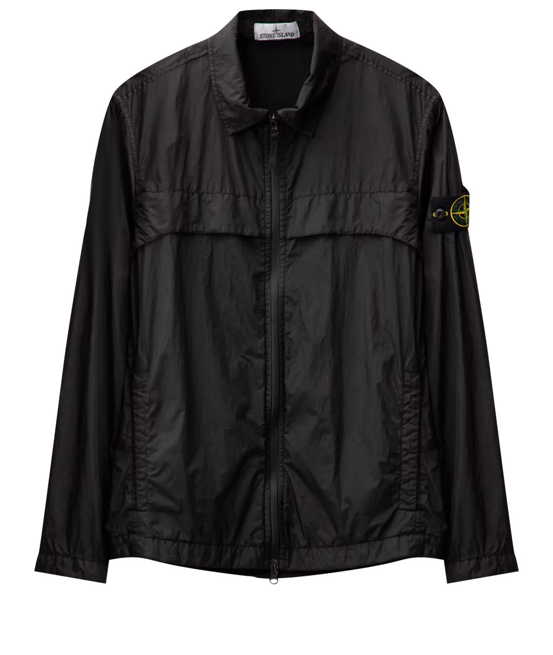 STONE ISLAND Черная полиамидовая куртка, фото 1