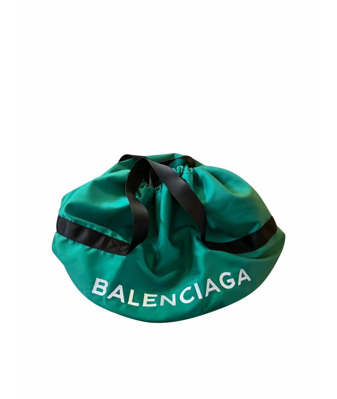 BALENCIAGA Бирюзовая дорожная/спортивная сумка, фото 1