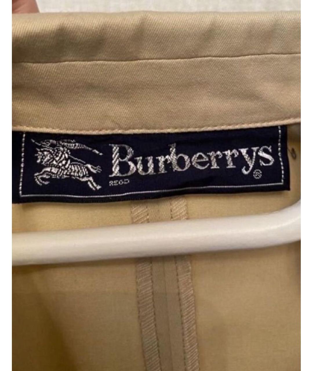 BURBERRY Бежевое хлопковое повседневное платье, фото 3