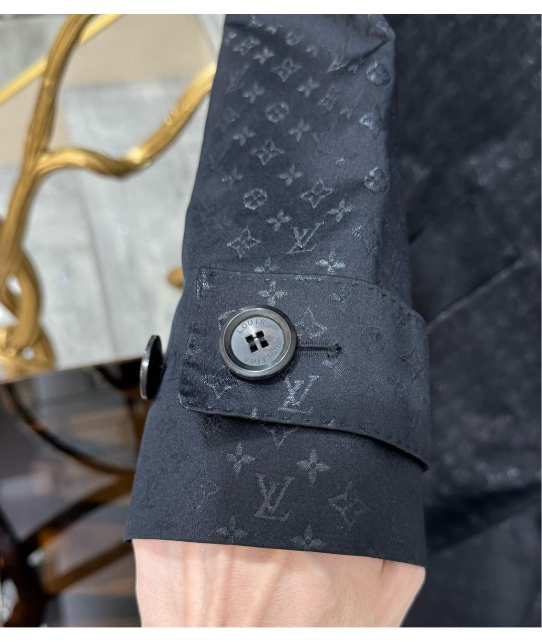 LOUIS VUITTON Черный тренч/плащ, фото 6