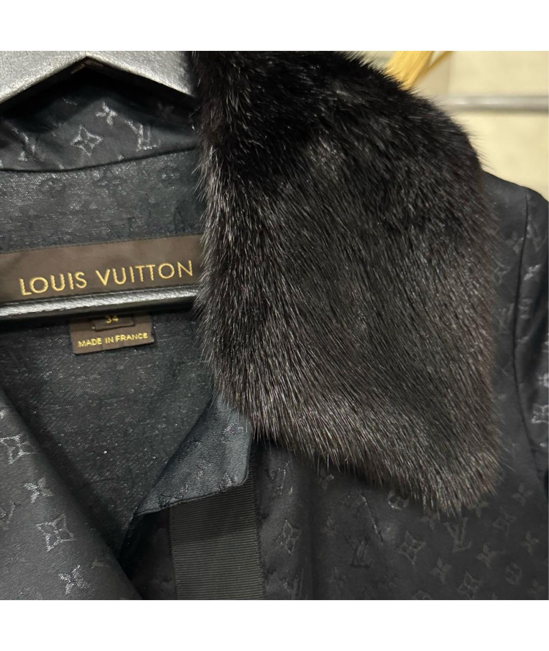 LOUIS VUITTON Черный тренч/плащ, фото 7