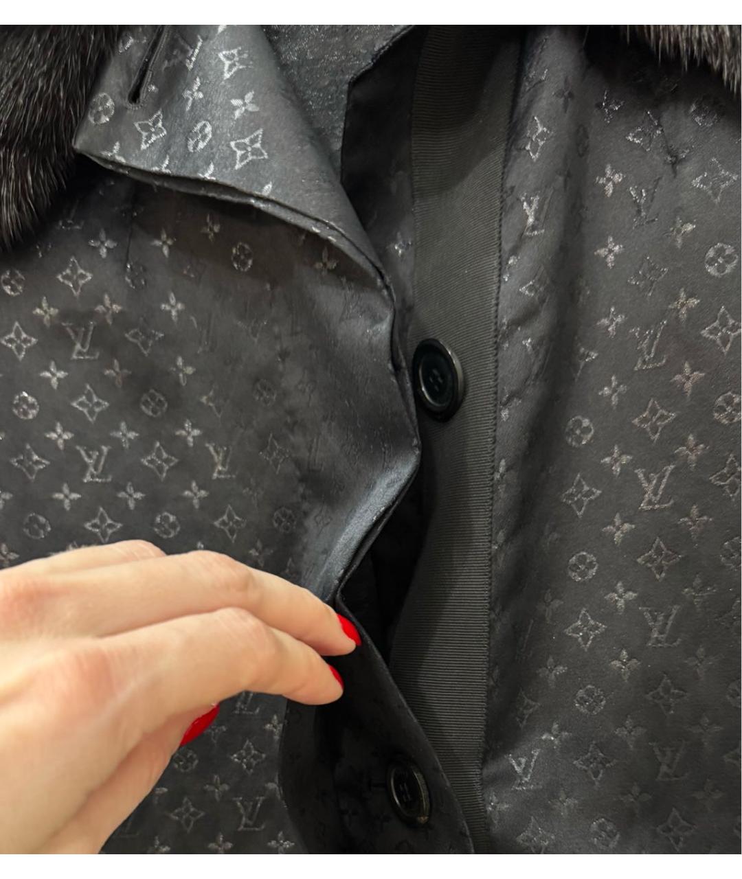 LOUIS VUITTON Черный тренч/плащ, фото 4