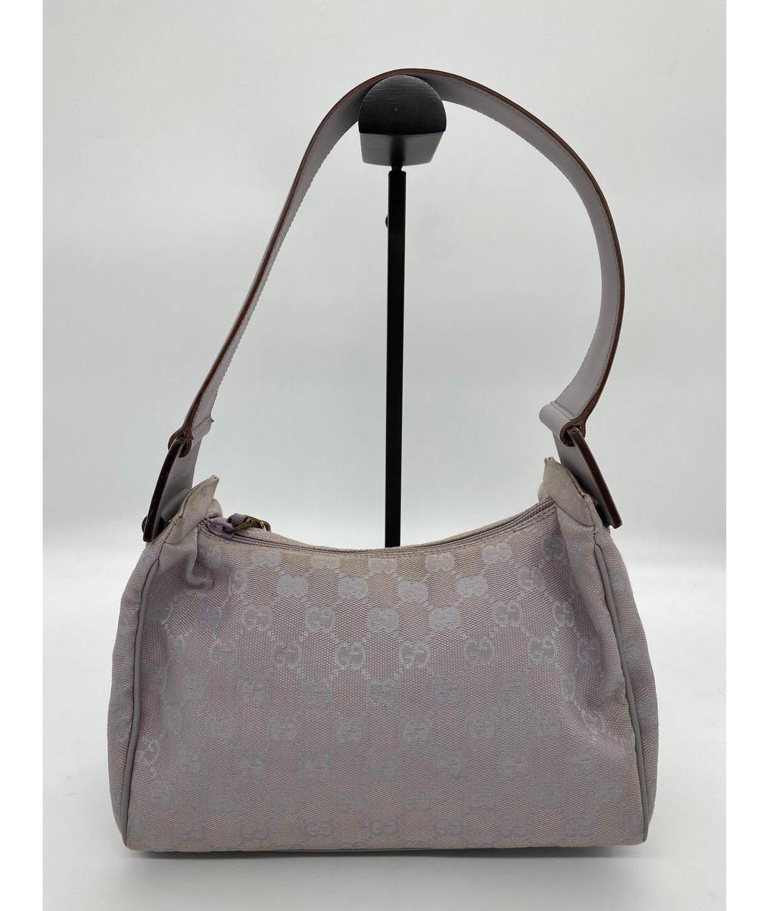 GUCCI Фиолетовая жаккардовая сумка с короткими ручками, фото 2