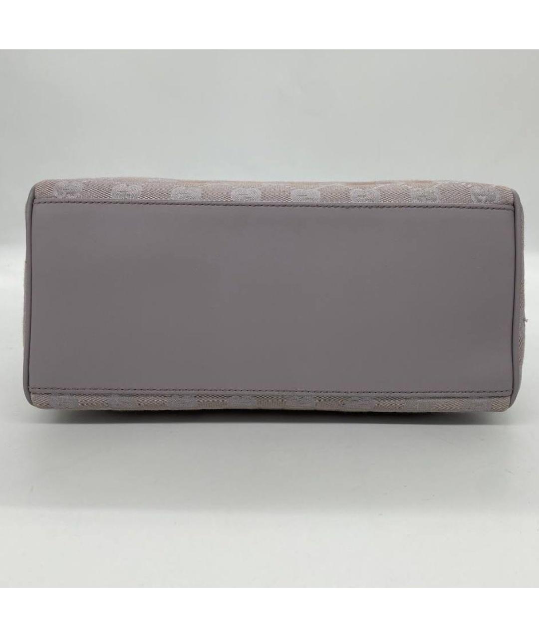 GUCCI Фиолетовая жаккардовая сумка с короткими ручками, фото 7