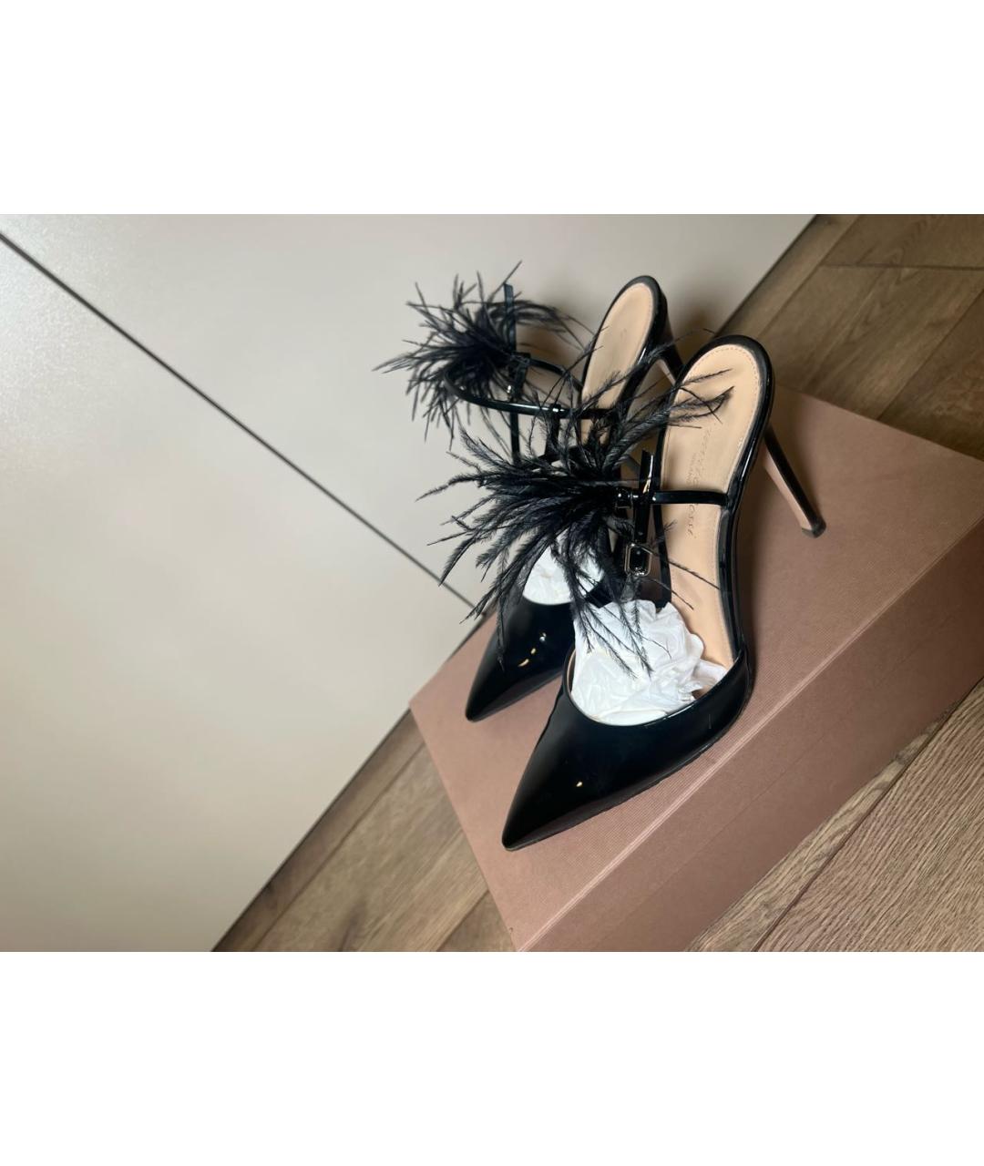 GIANVITO ROSSI Черные туфли из лакированной кожи, фото 3