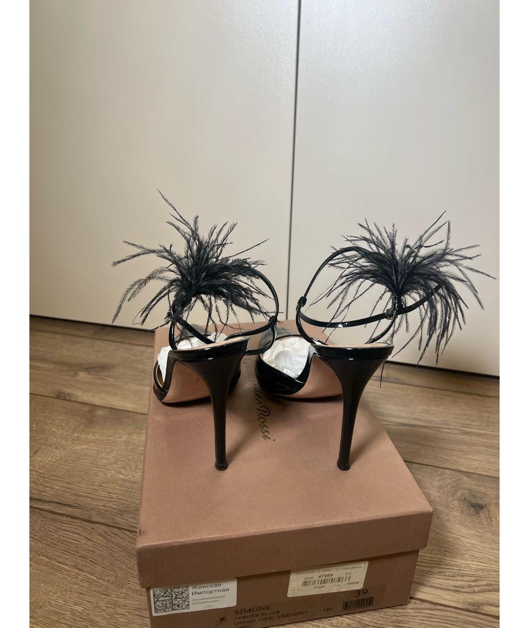 GIANVITO ROSSI Черные туфли из лакированной кожи, фото 4