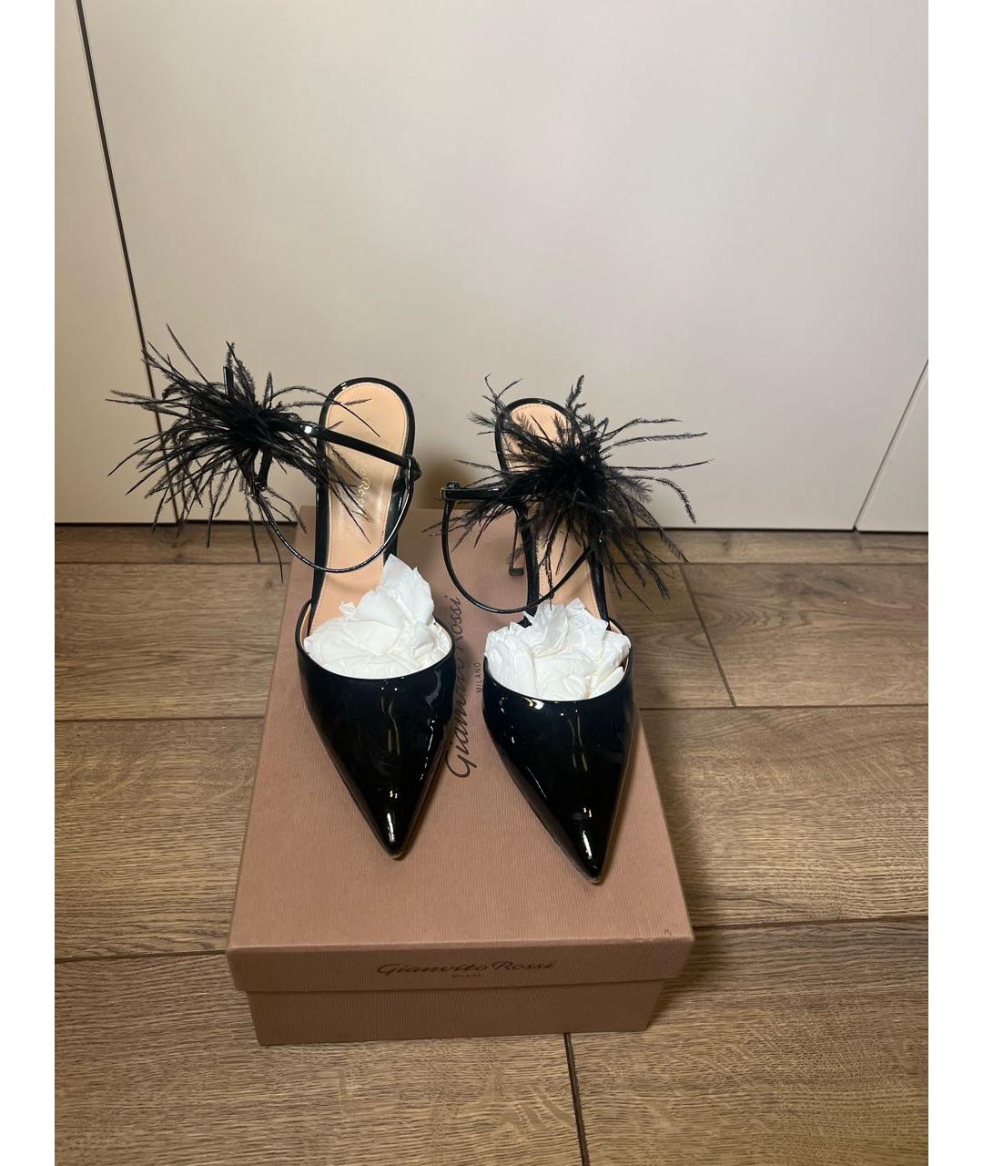 GIANVITO ROSSI Черные туфли из лакированной кожи, фото 2