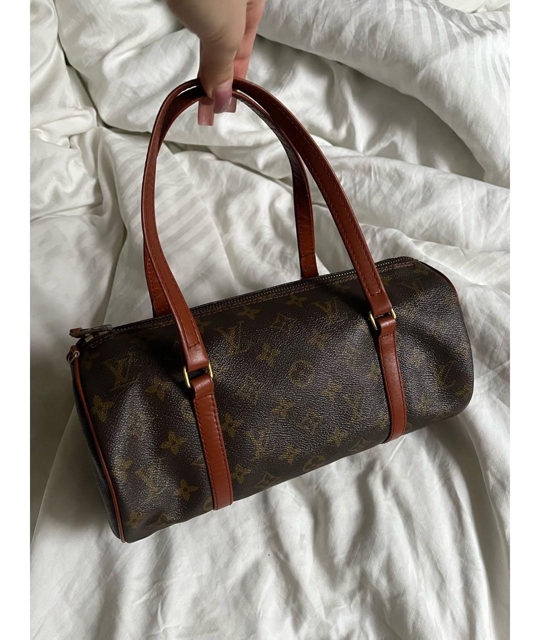 LOUIS VUITTON Коричневая сумка с короткими ручками, фото 2