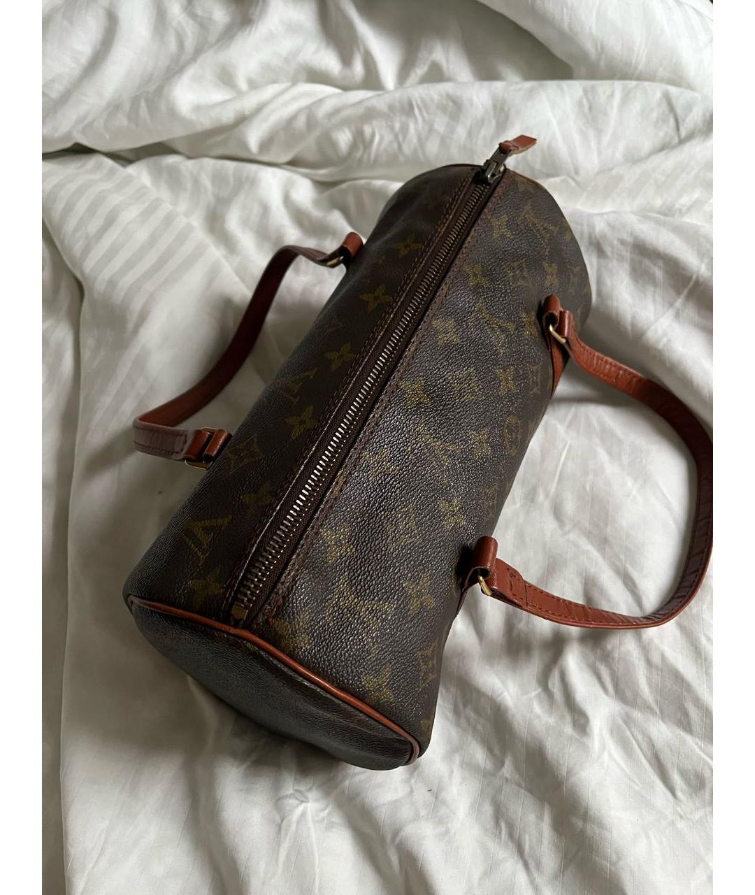 LOUIS VUITTON Коричневая сумка с короткими ручками, фото 4