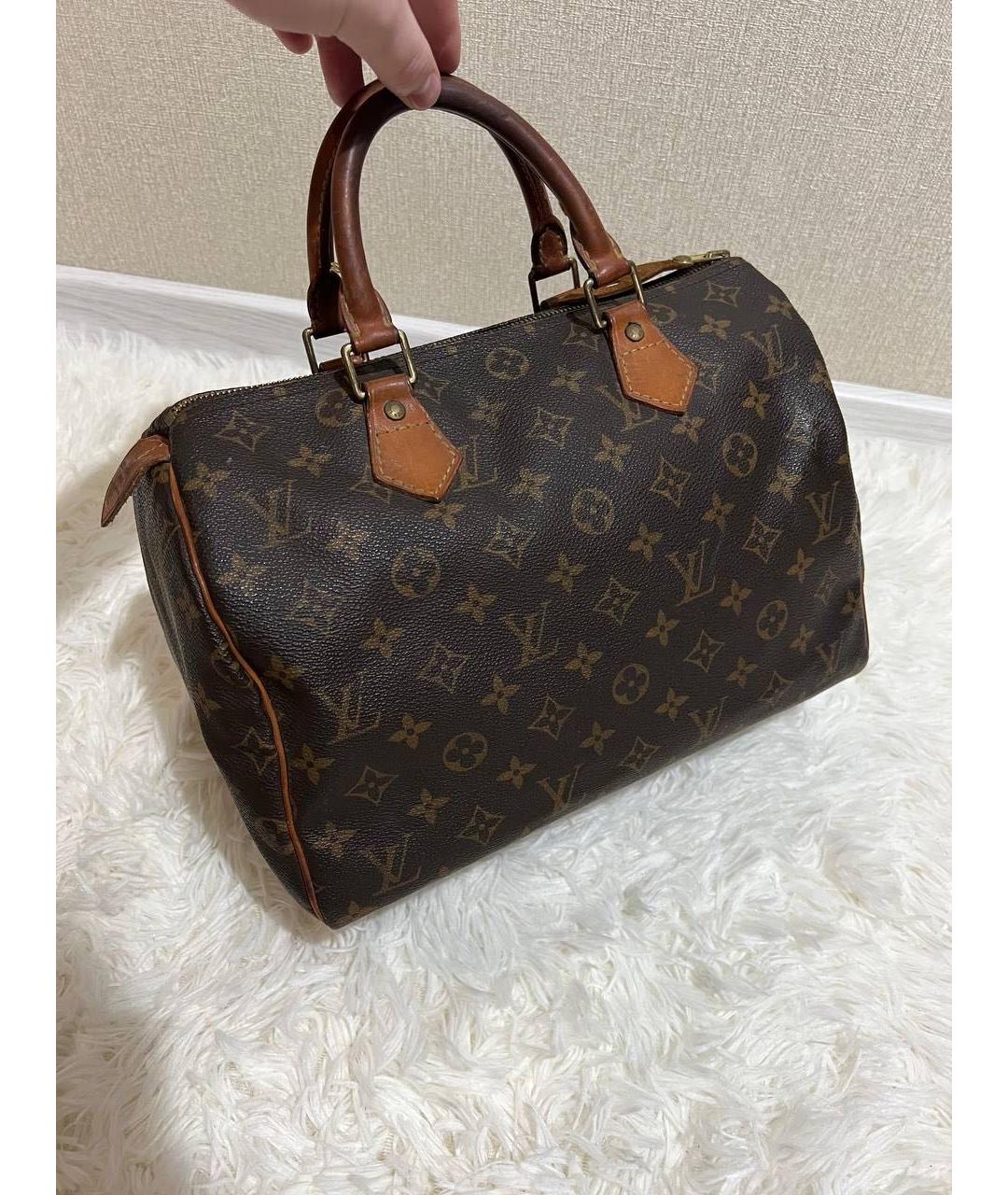 LOUIS VUITTON Коричневая сумка с короткими ручками, фото 2