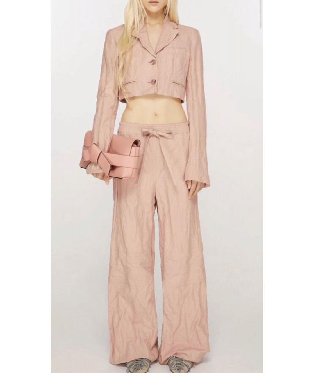 ACNE STUDIOS Коралловая кожаная сумка с короткими ручками, фото 8