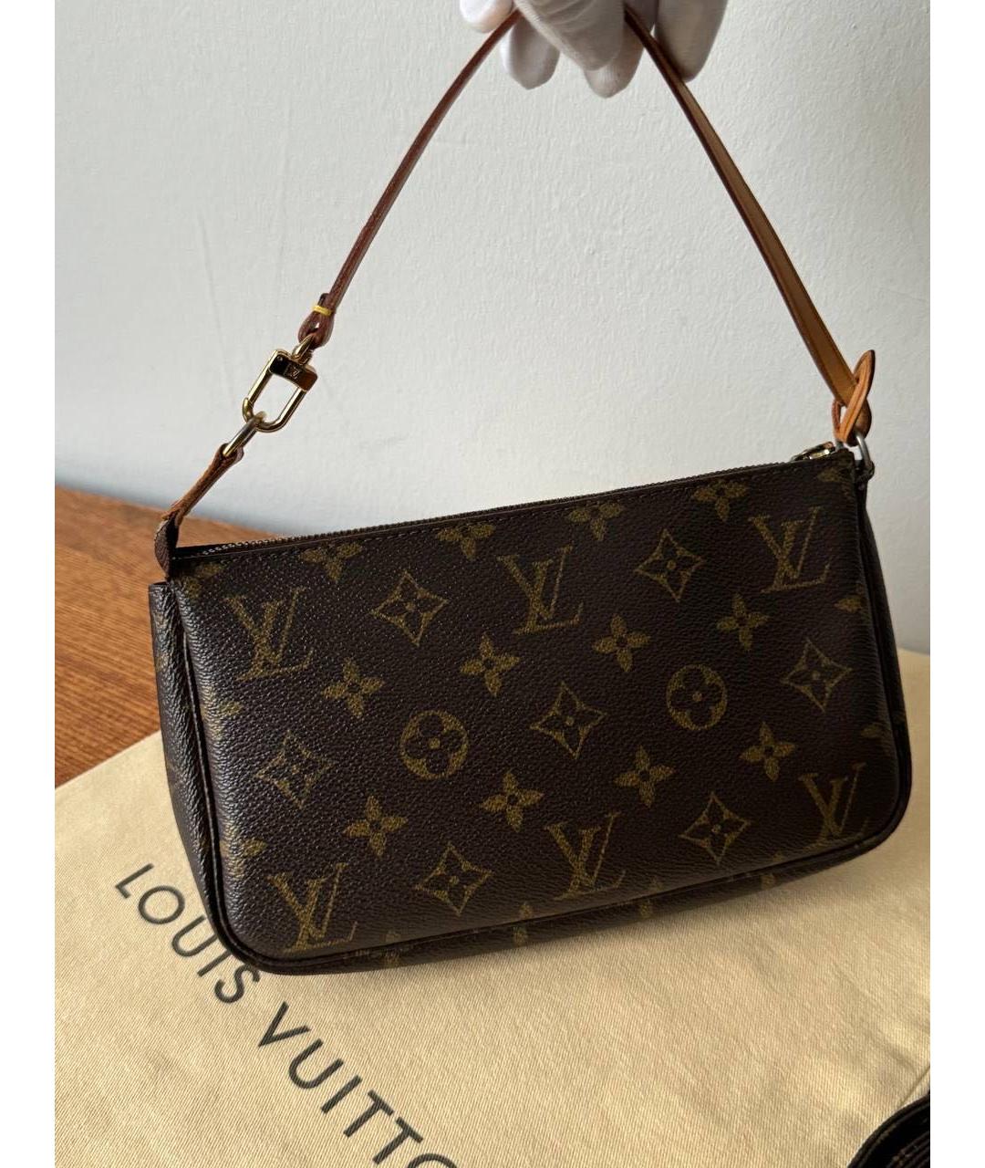 LOUIS VUITTON Коричневая сумка через плечо, фото 5