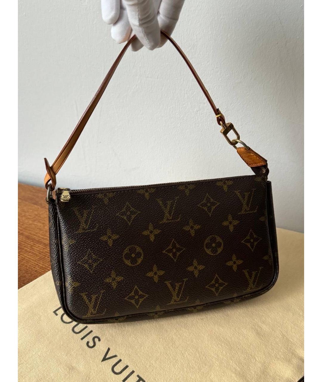 LOUIS VUITTON Коричневая сумка через плечо, фото 4