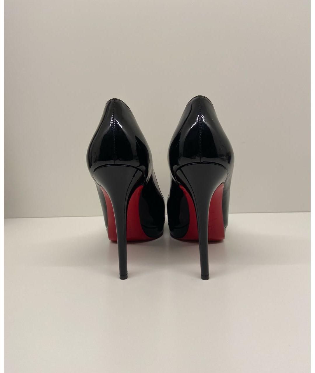 CHRISTIAN LOUBOUTIN Черные туфли из лакированной кожи, фото 4