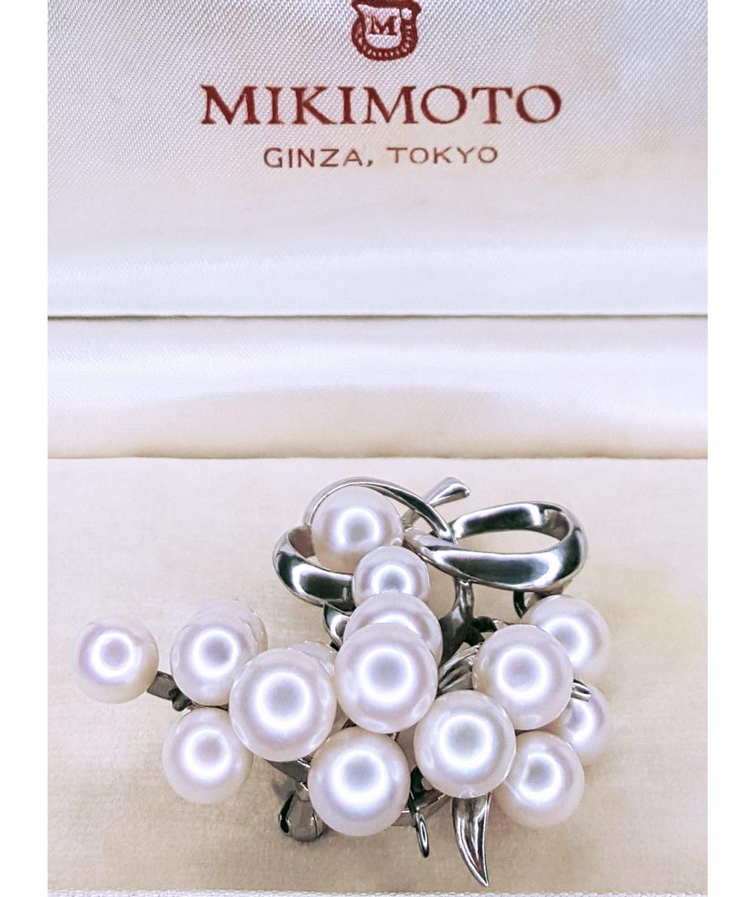 Mikimoto Серебряная серебряная брошь, фото 4