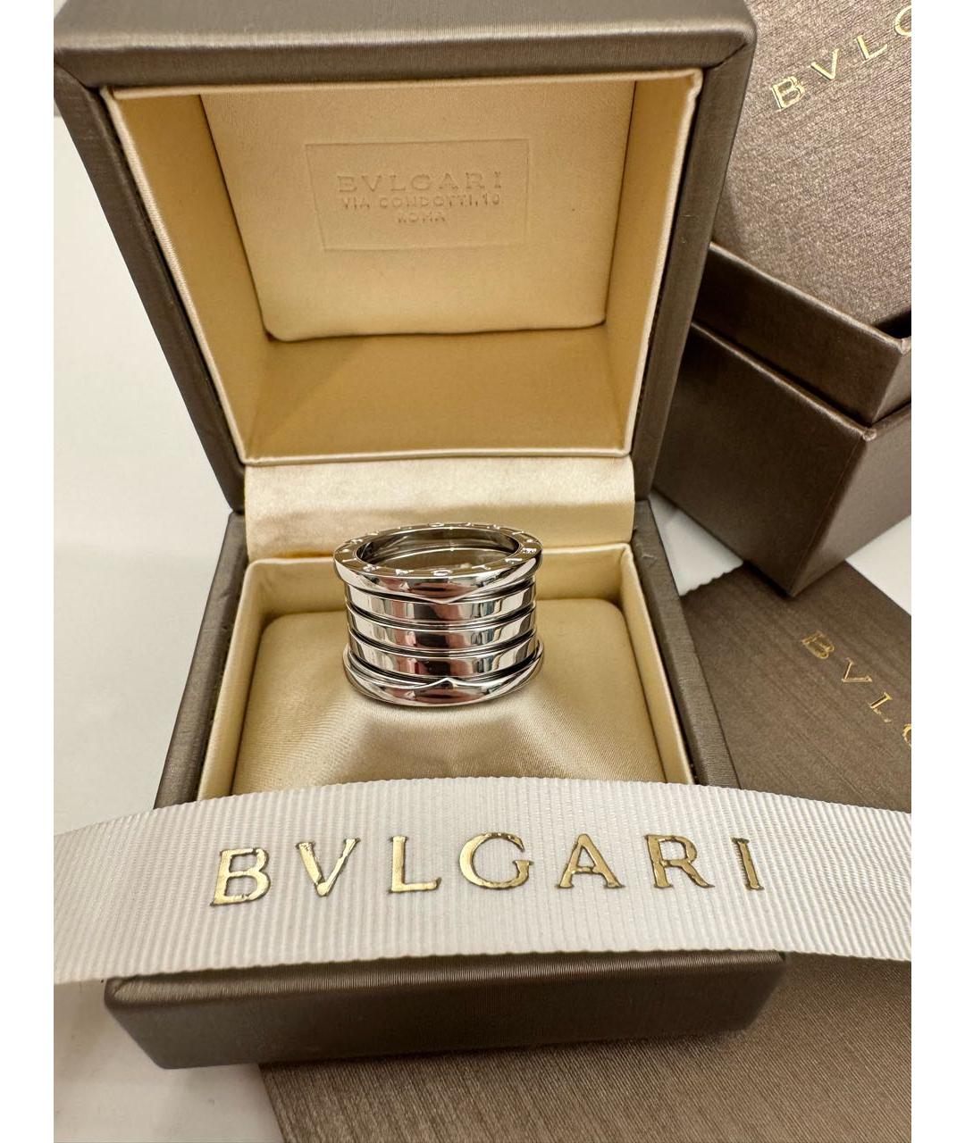 BVLGARI Серебряное кольцо из белого золота, фото 2