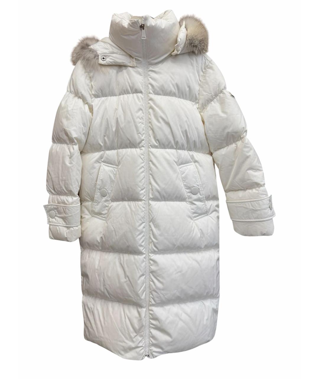 MONCLER Белый пуховик, фото 1