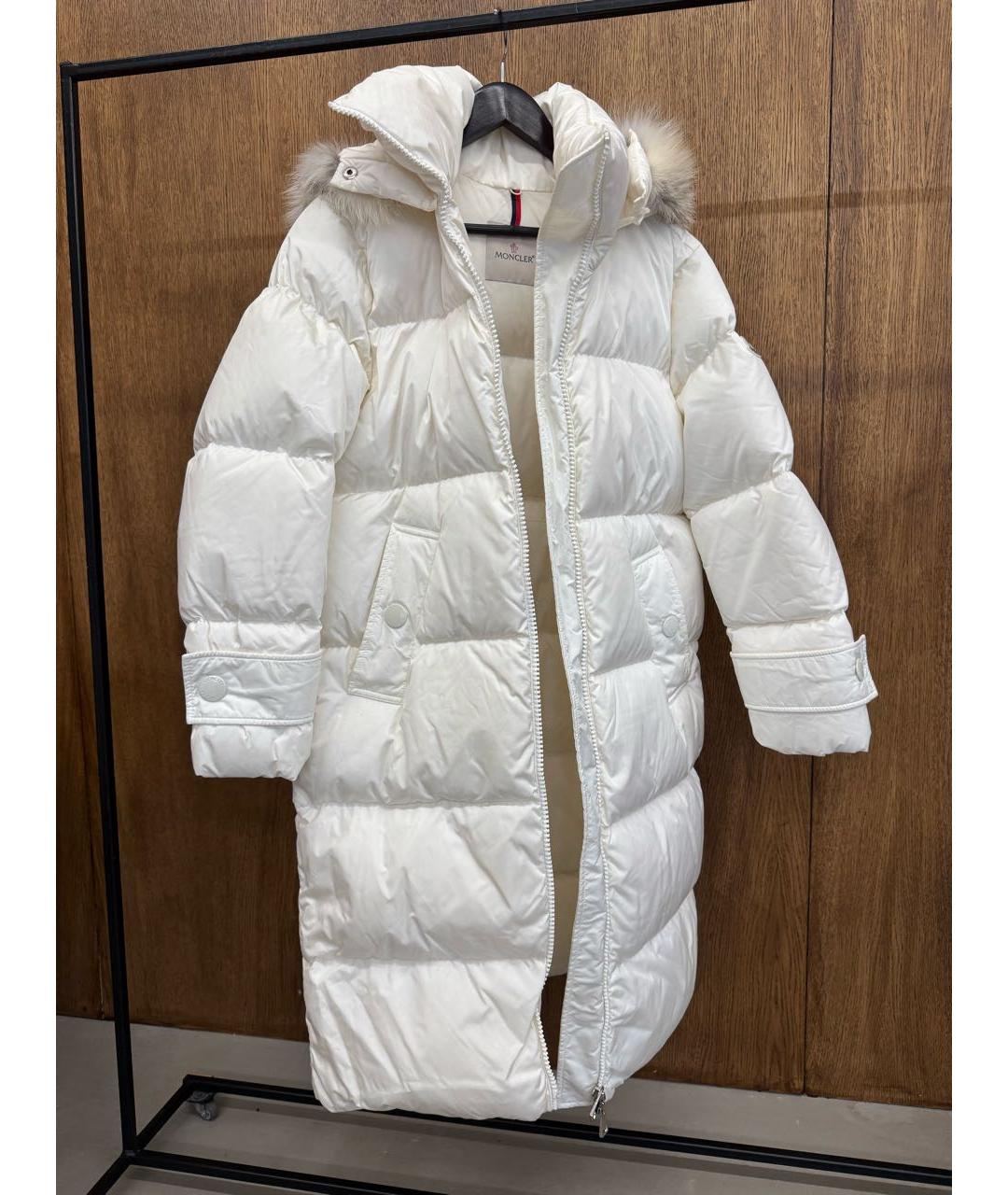 MONCLER Белый пуховик, фото 8