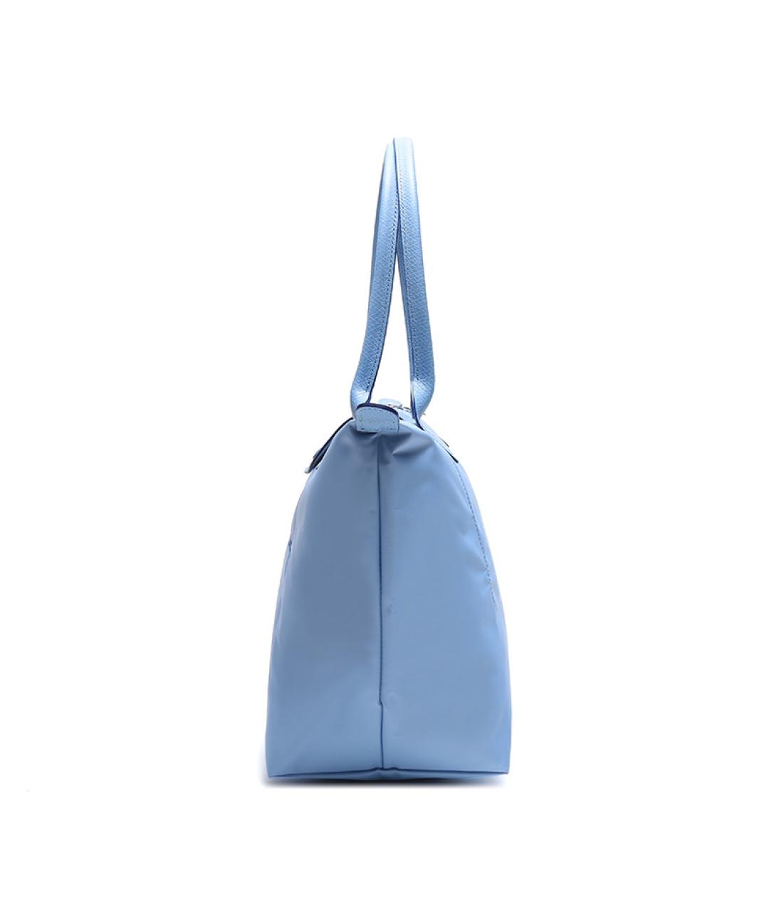 LONGCHAMP Голубая хлопковая сумка через плечо, фото 3