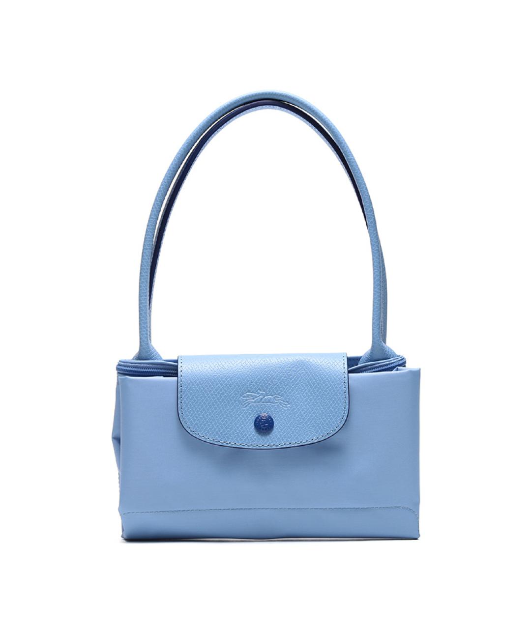LONGCHAMP Голубая хлопковая сумка через плечо, фото 7
