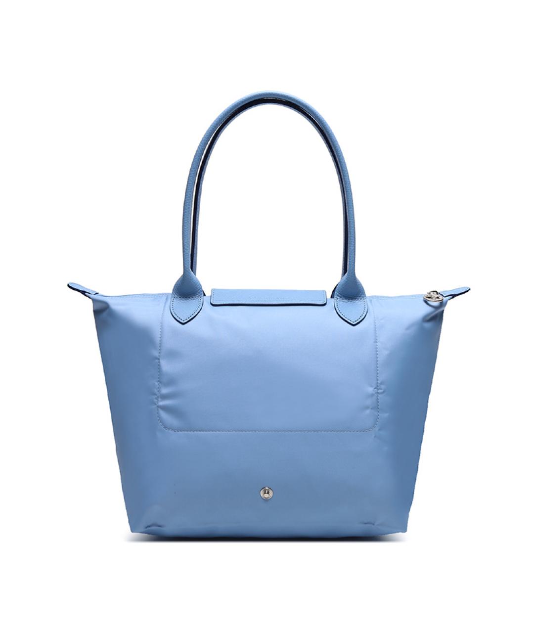 LONGCHAMP Голубая хлопковая сумка через плечо, фото 4