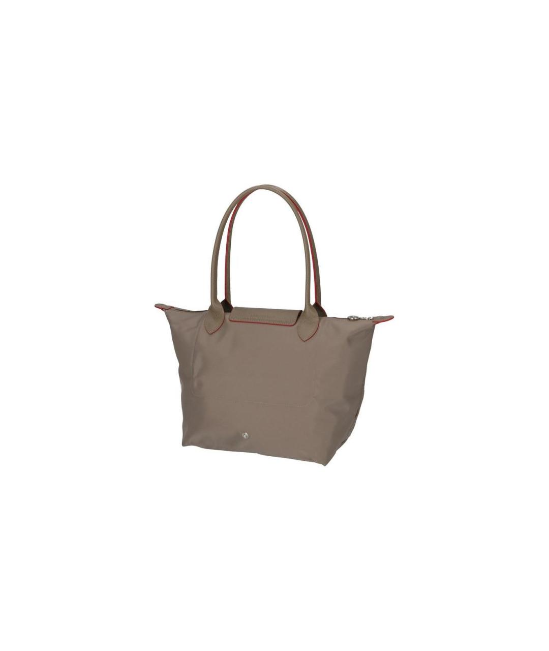 LONGCHAMP Коричневая тканевая сумка через плечо, фото 4