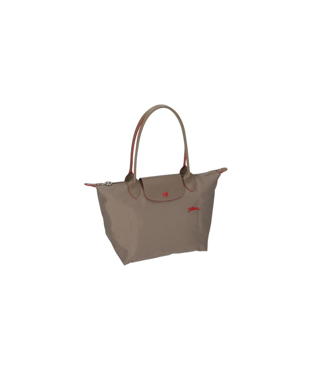 LONGCHAMP Коричневая тканевая сумка через плечо, фото 2