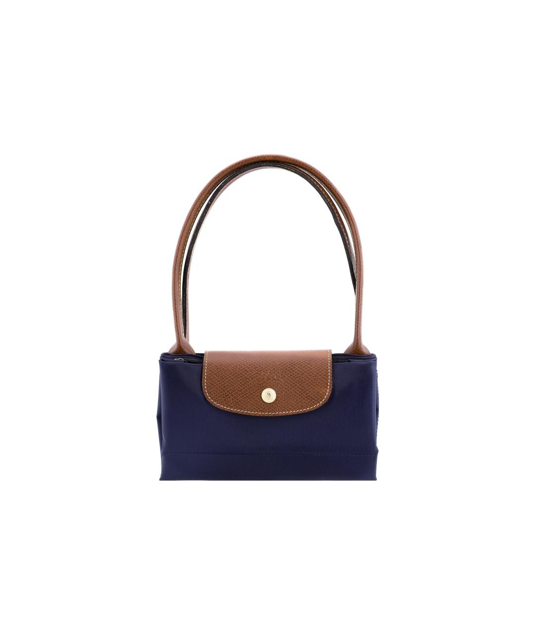 LONGCHAMP Темно-синяя тканевая сумка через плечо, фото 2