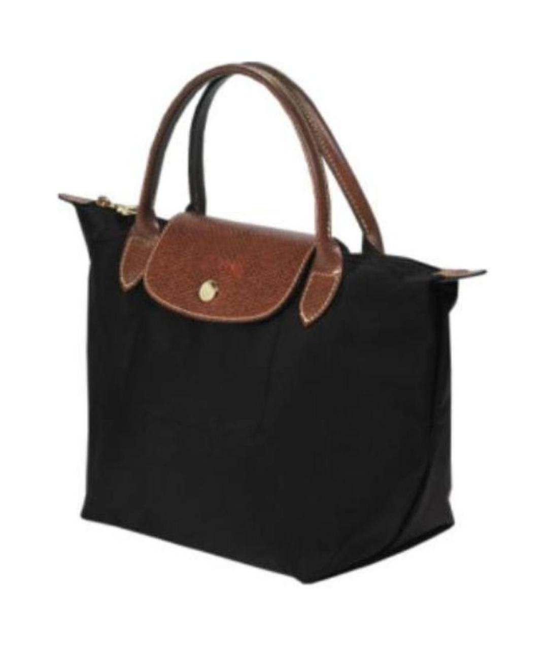 LONGCHAMP Черная тканевая сумка через плечо, фото 2
