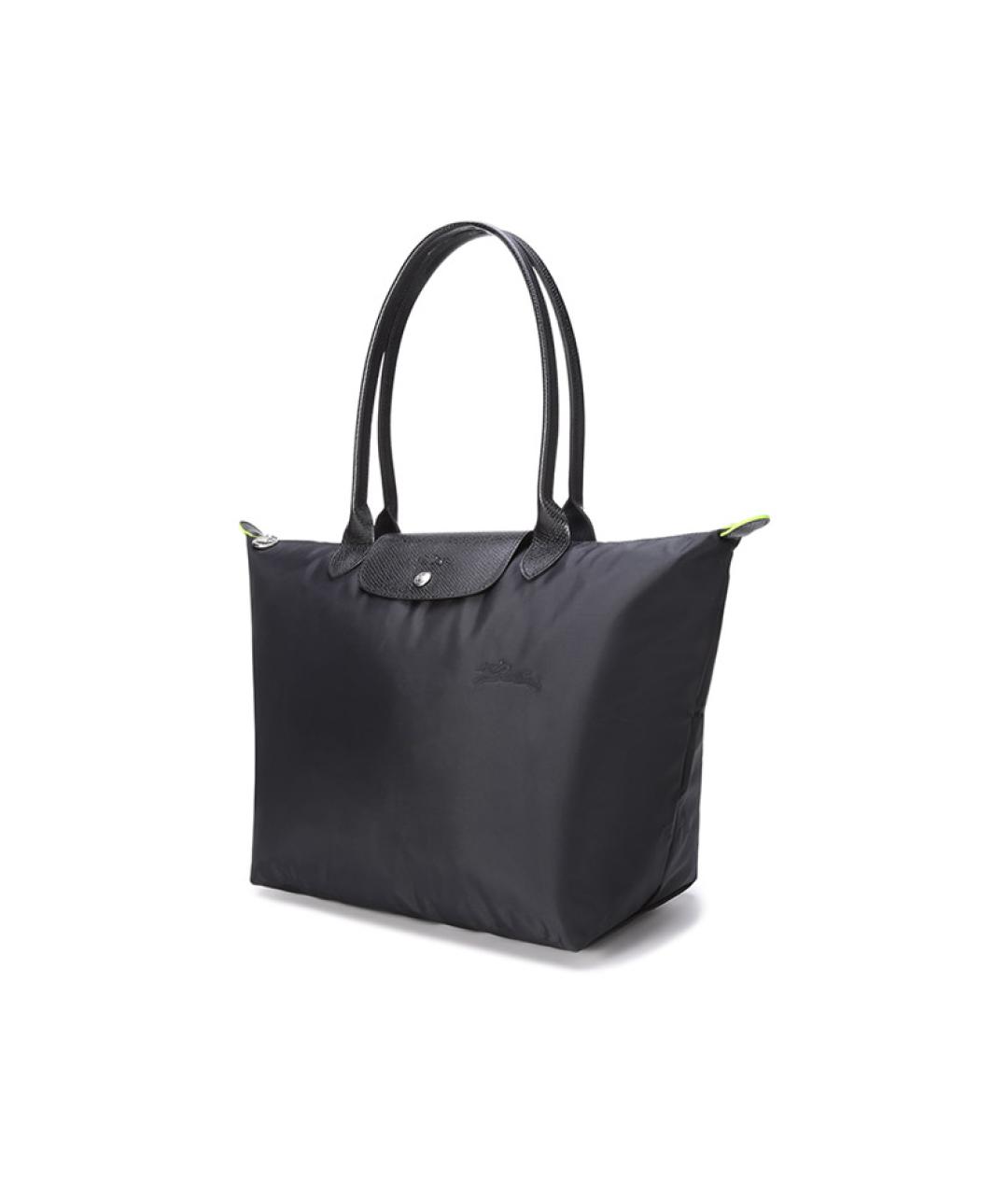 LONGCHAMP Черная тканевая сумка через плечо, фото 2