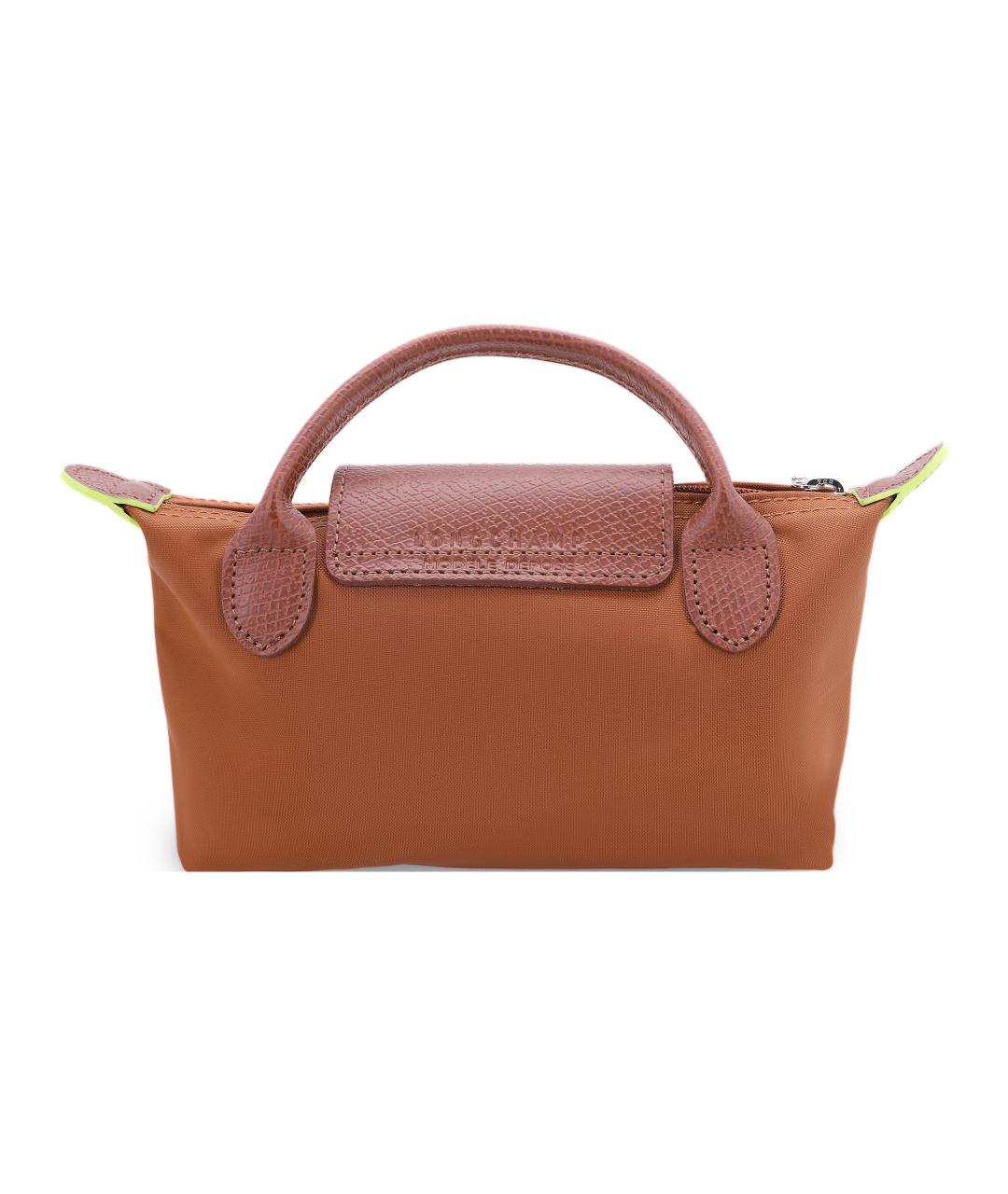 LONGCHAMP Коричневая тканевая сумка через плечо, фото 2