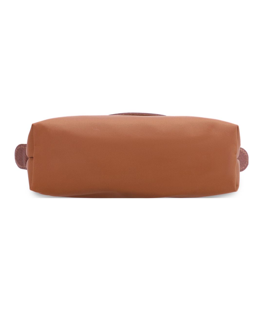LONGCHAMP Коричневая тканевая сумка через плечо, фото 4
