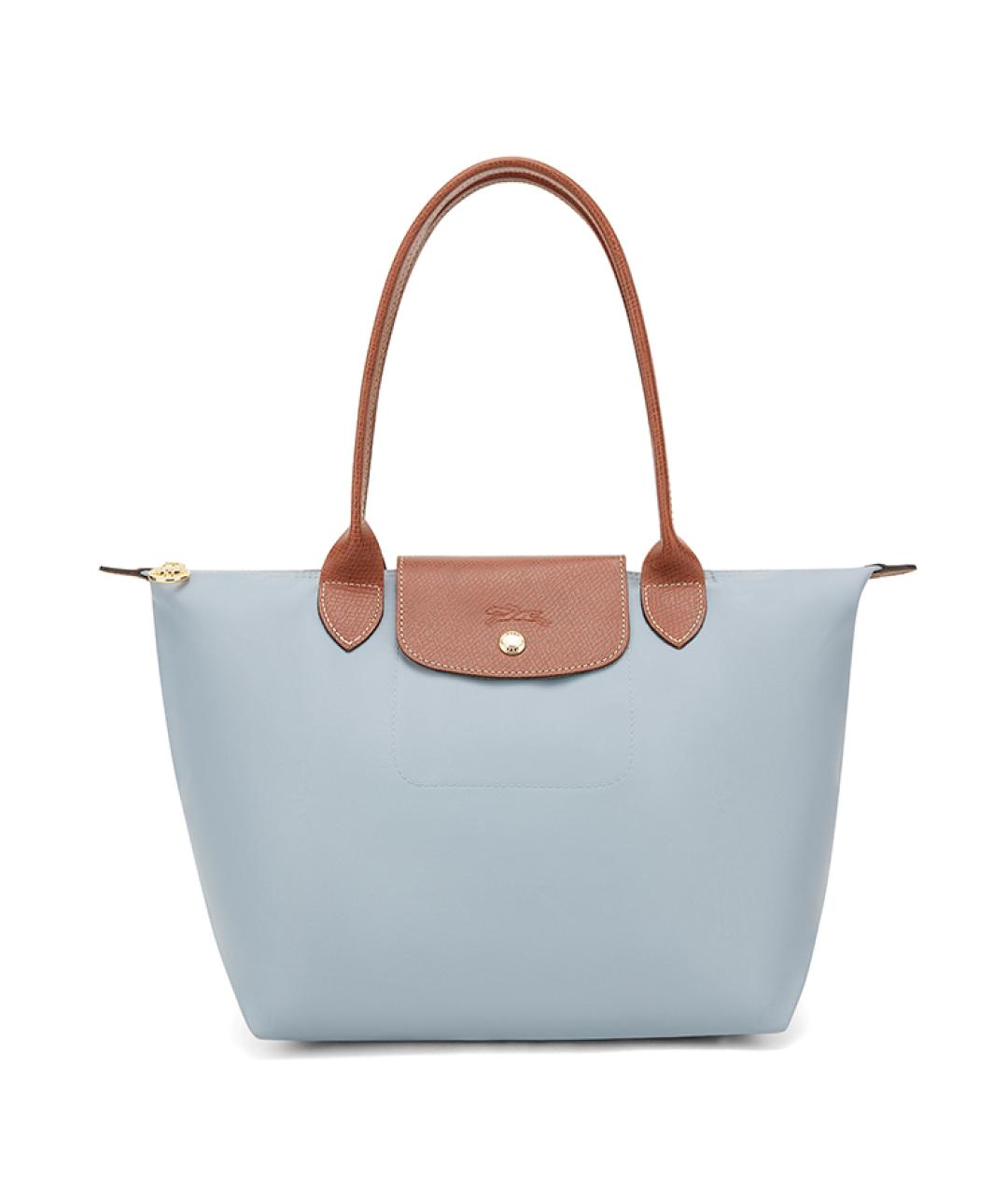 LONGCHAMP Голубая тканевая сумка через плечо, фото 1