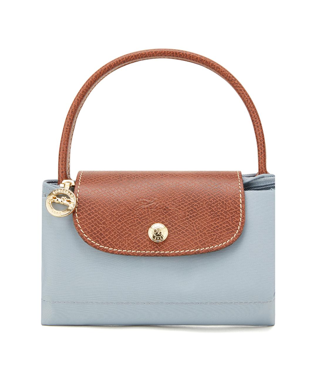 LONGCHAMP Голубая тканевая сумка через плечо, фото 6
