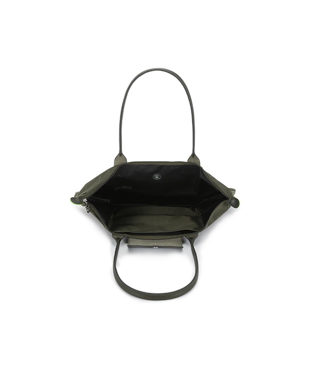 LONGCHAMP Хаки тканевая сумка через плечо, фото 5