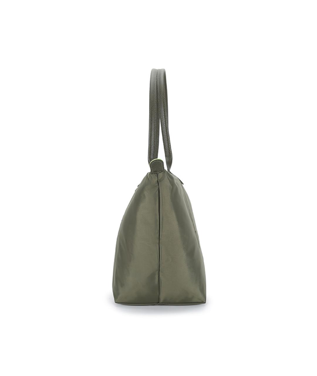LONGCHAMP Хаки тканевая сумка через плечо, фото 3