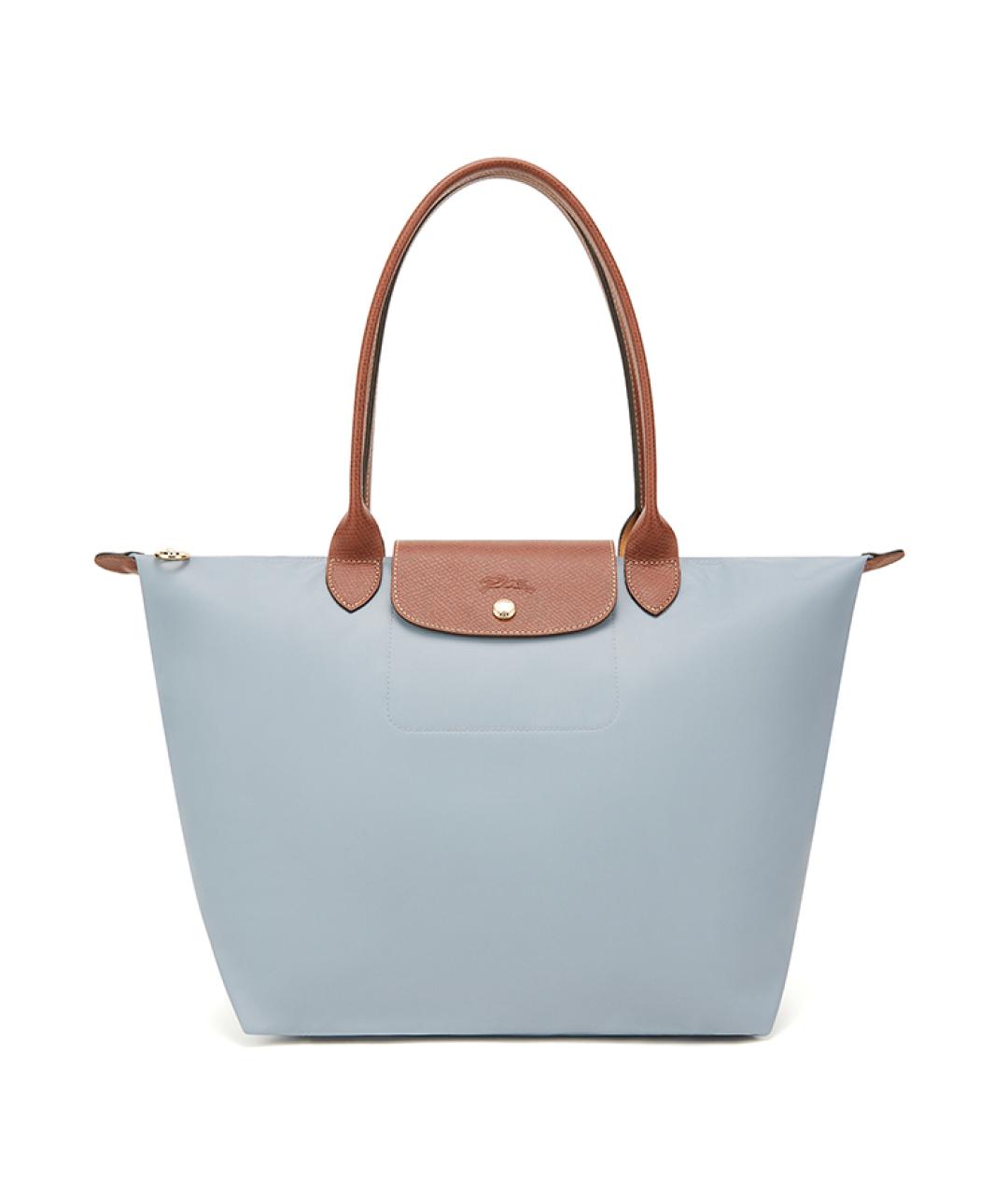 LONGCHAMP Голубая тканевая сумка через плечо, фото 1