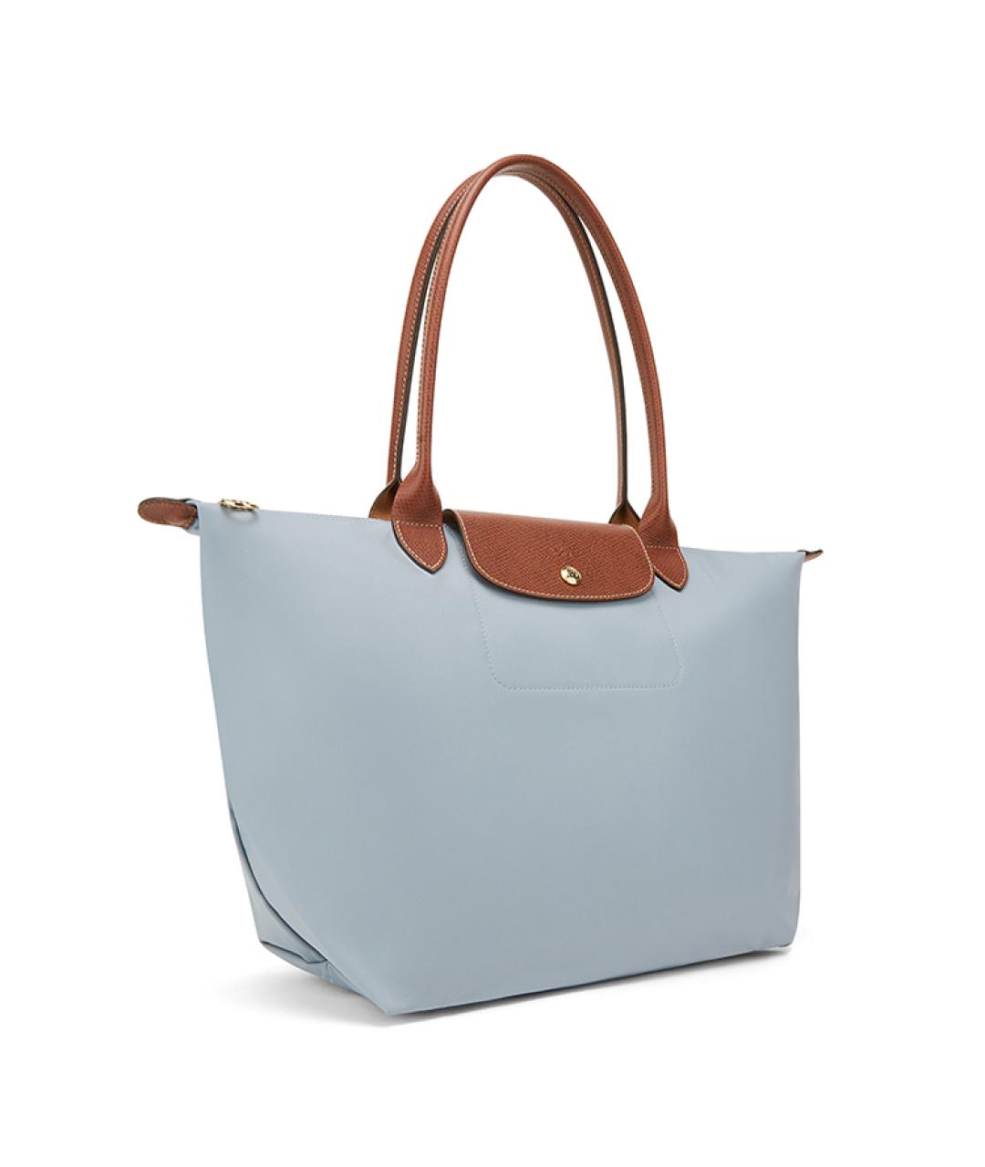 LONGCHAMP Голубая тканевая сумка через плечо, фото 3