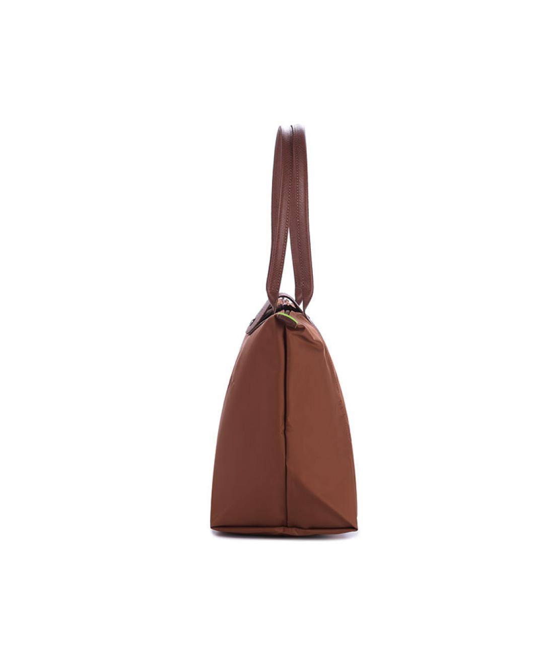 LONGCHAMP Коричневая тканевая сумка через плечо, фото 3
