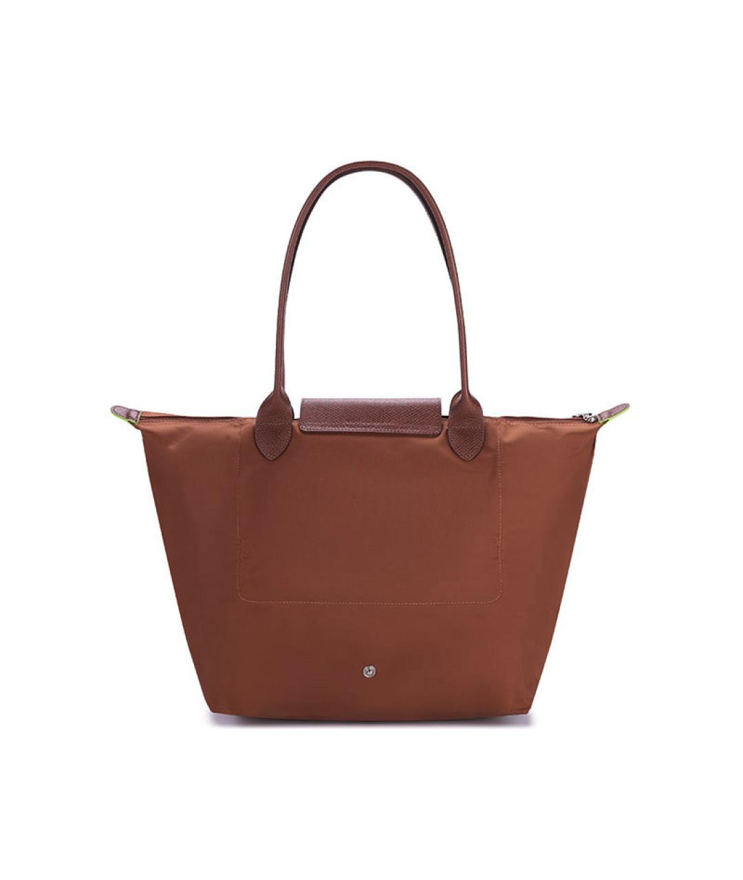 LONGCHAMP Коричневая тканевая сумка через плечо, фото 4
