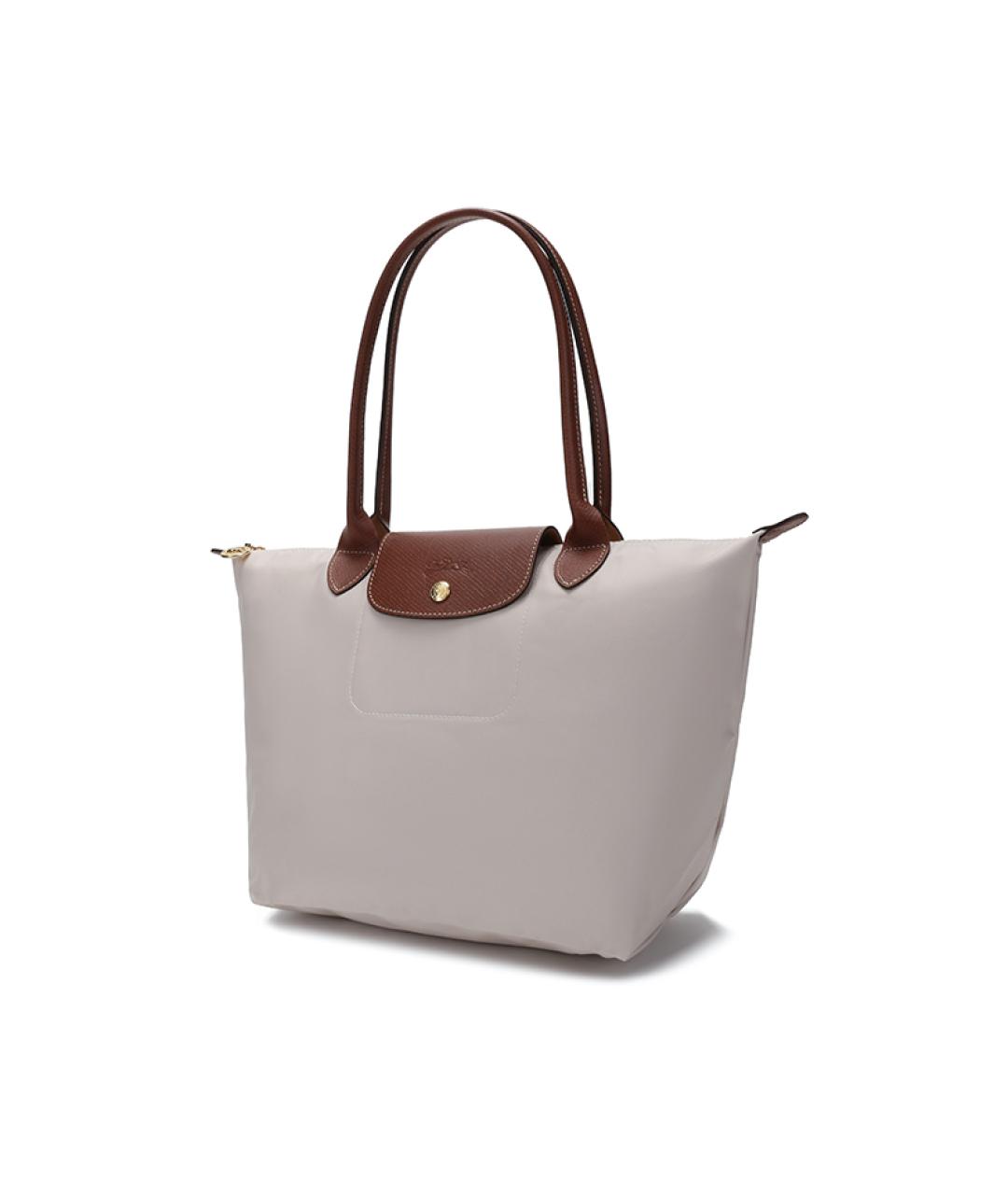 LONGCHAMP Серая тканевая сумка через плечо, фото 2