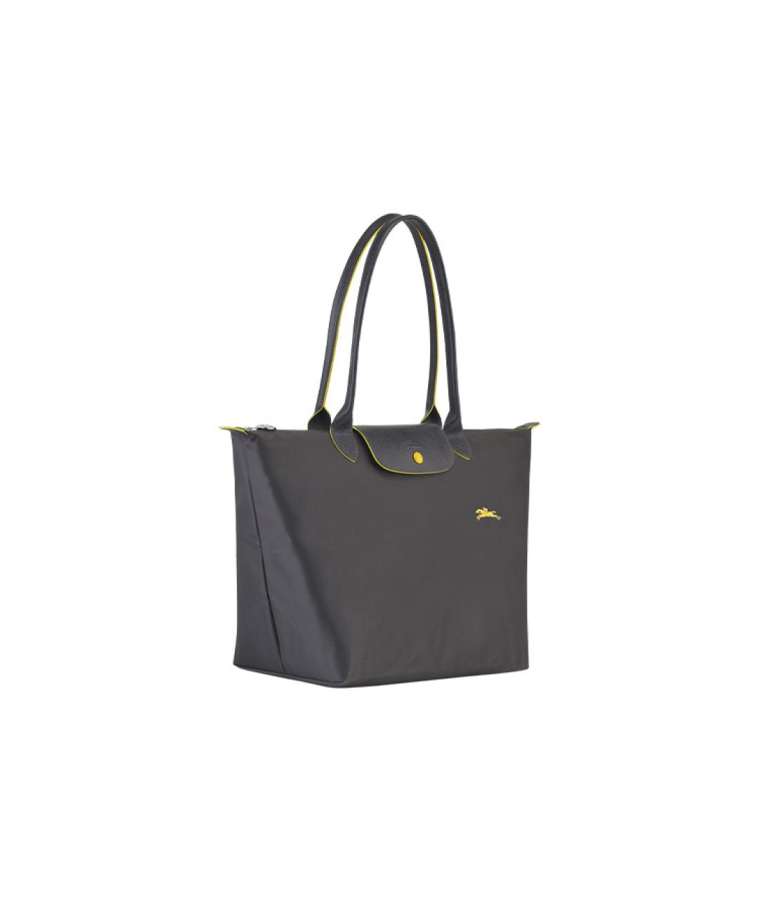 LONGCHAMP Серая тканевая сумка через плечо, фото 2