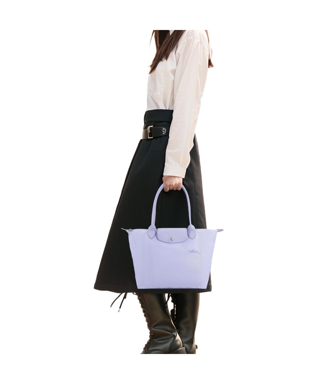 LONGCHAMP Голубая тканевая сумка через плечо, фото 6