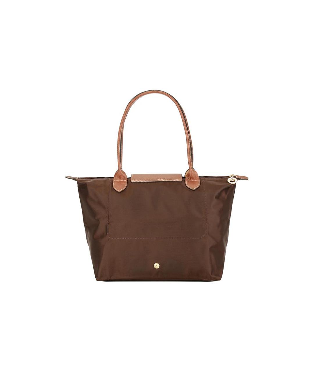 LONGCHAMP Коричневая тканевая сумка через плечо, фото 4