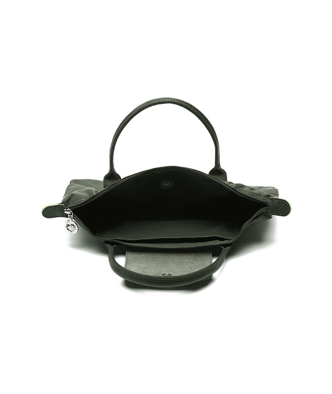 LONGCHAMP Зеленая тканевая сумка через плечо, фото 6