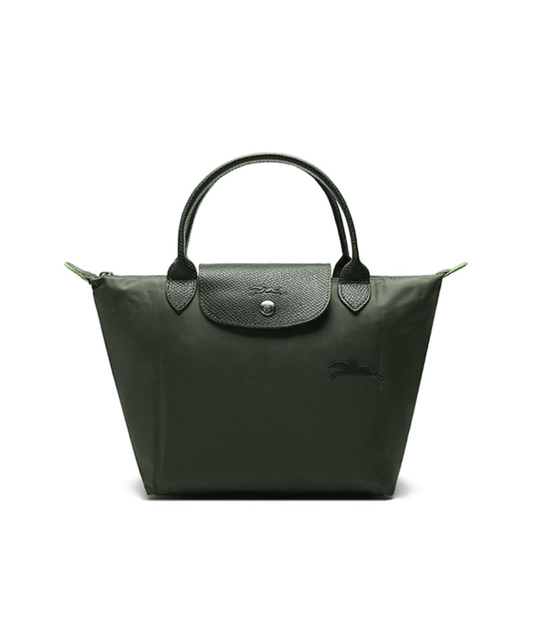 LONGCHAMP Зеленая тканевая сумка через плечо, фото 1
