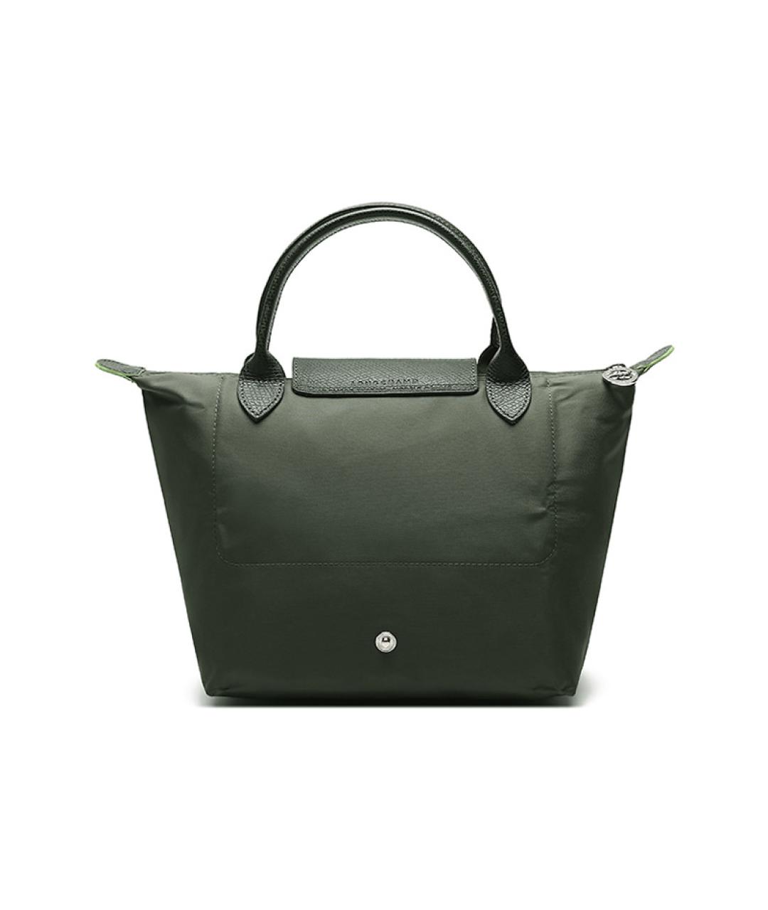 LONGCHAMP Зеленая тканевая сумка через плечо, фото 4