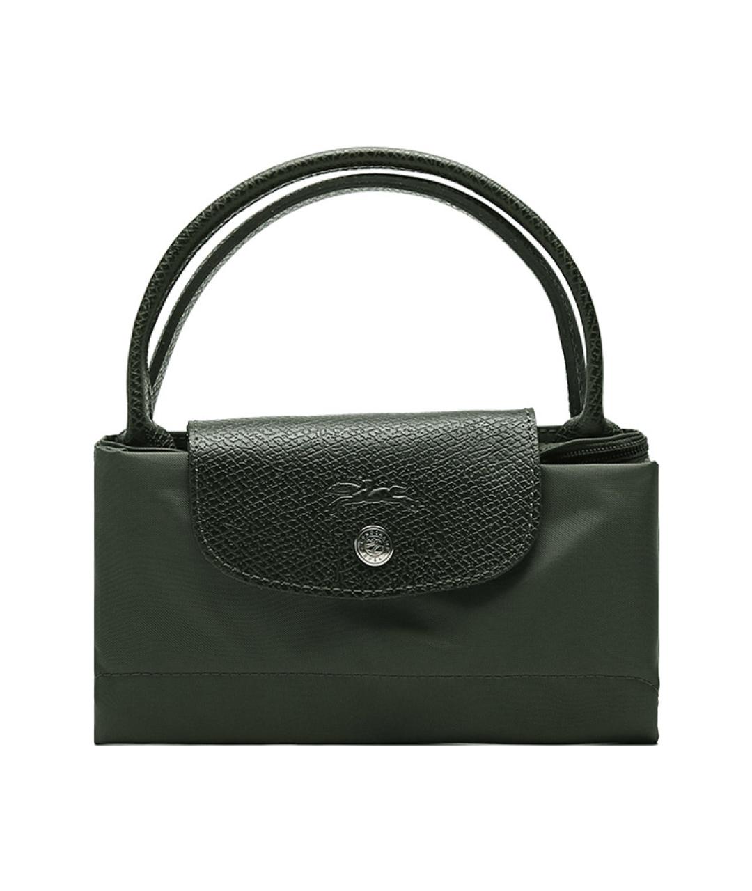 LONGCHAMP Зеленая тканевая сумка через плечо, фото 7
