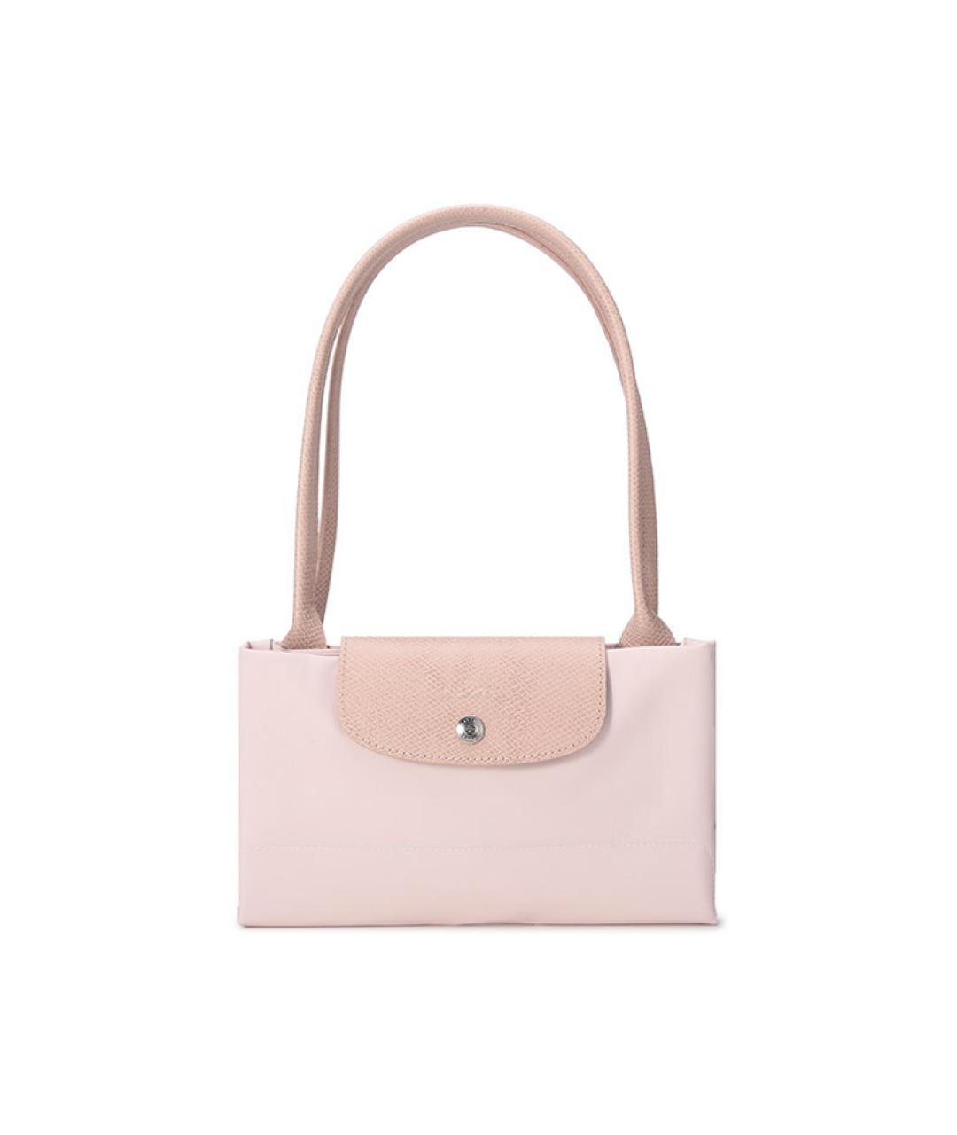 LONGCHAMP Розовая тканевая сумка через плечо, фото 7