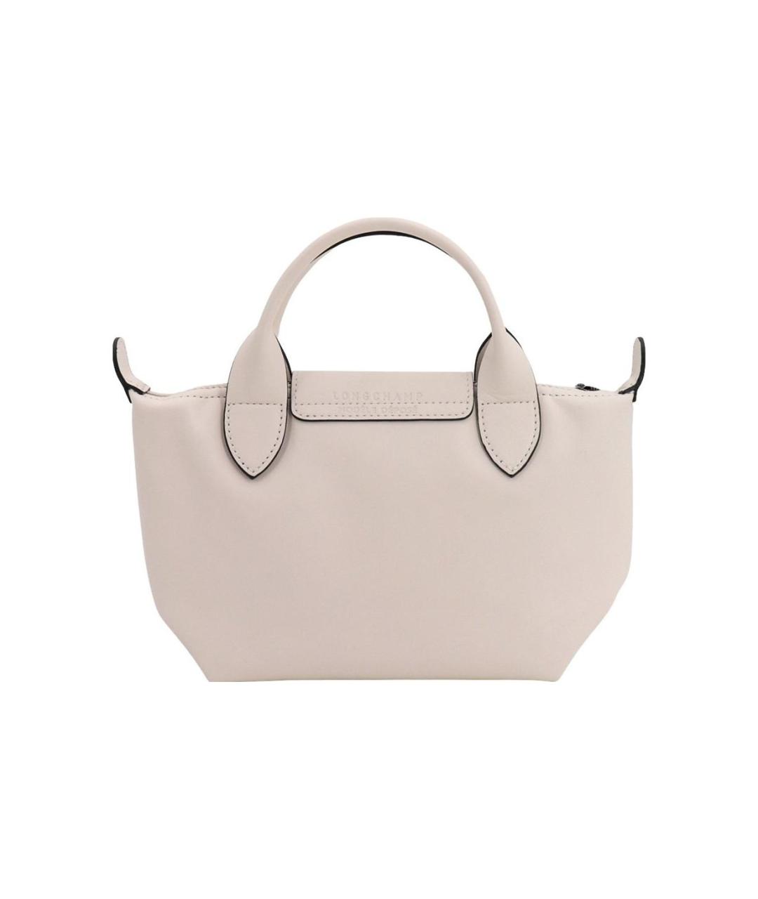 LONGCHAMP Белая тканевая сумка через плечо, фото 5